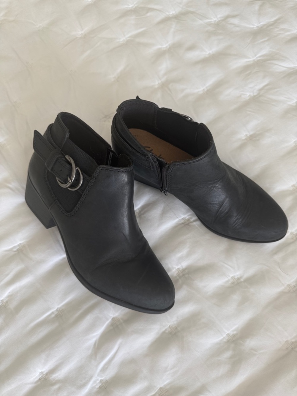 Clarks Women's Ankle Booties with Side Buckle